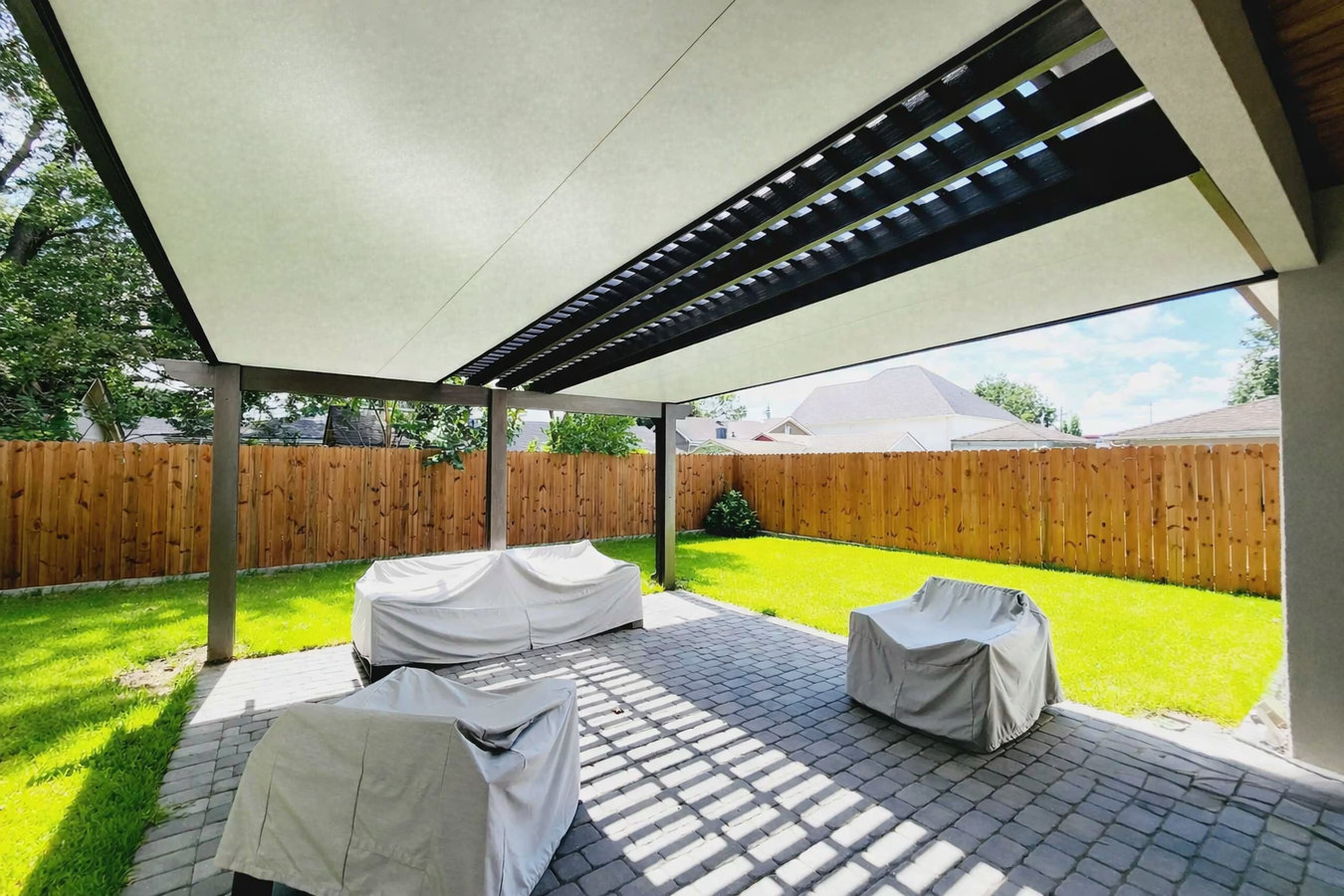 Patio cover installation
